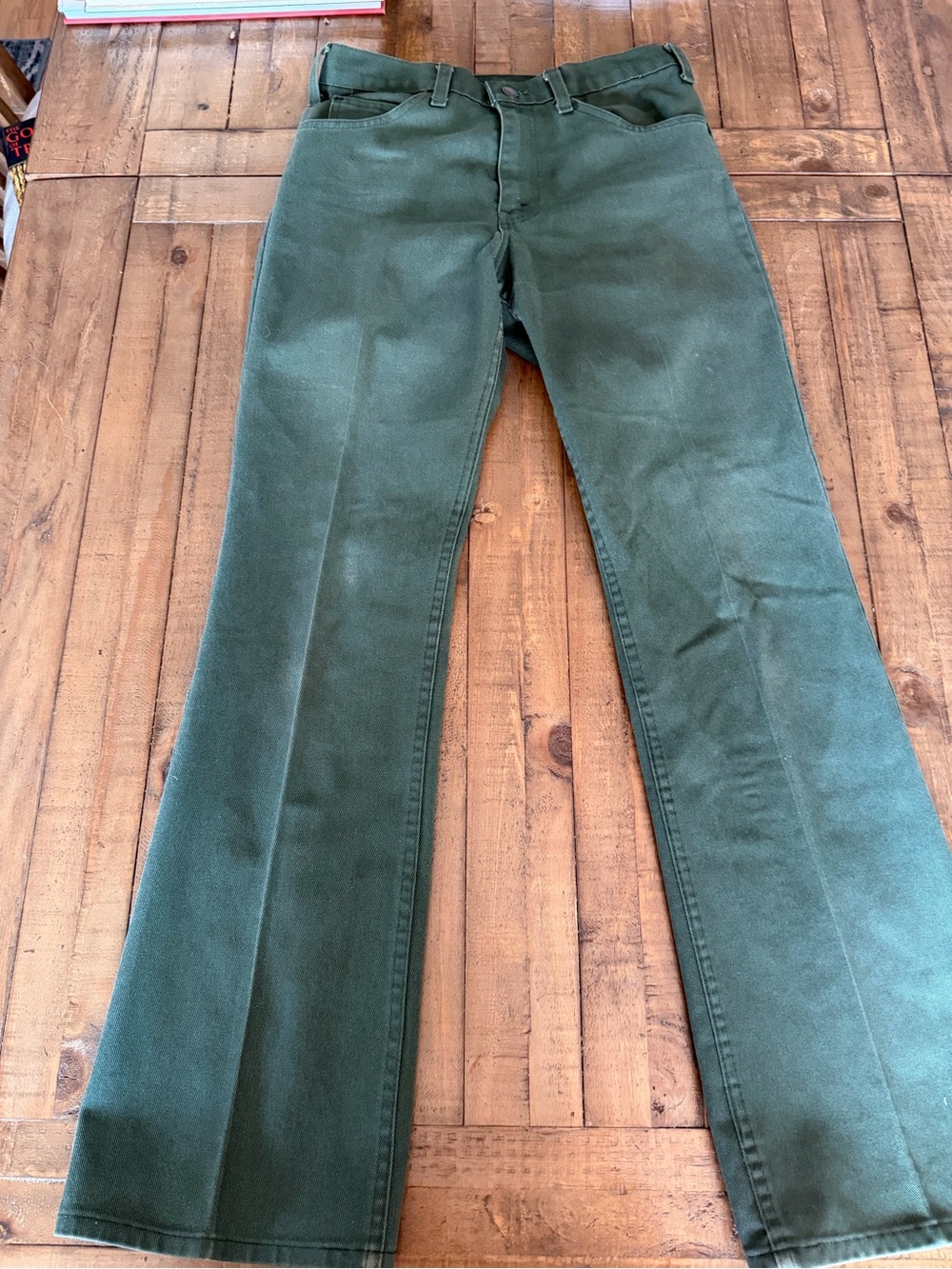 Levi's Dark Green Flare Jeans